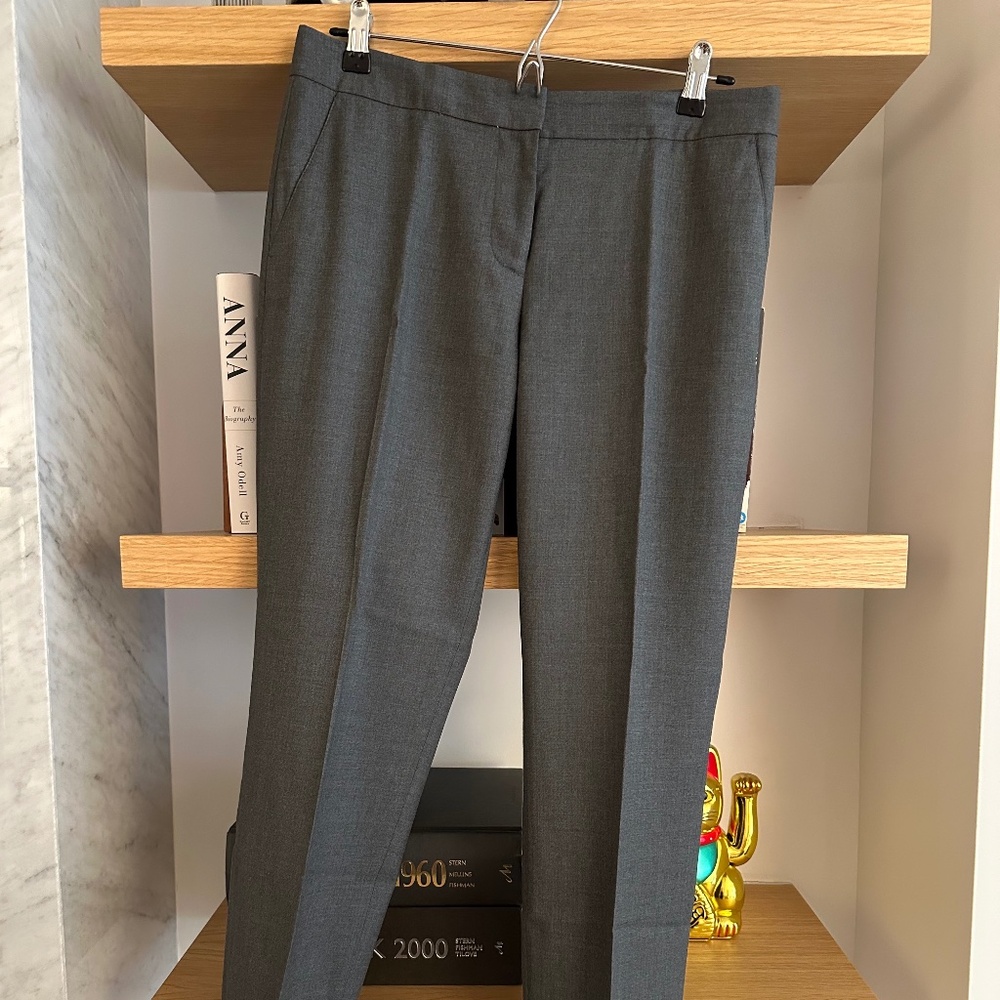J. Crew Paley Cropped Super 120s Trousers, size 6, dark gray